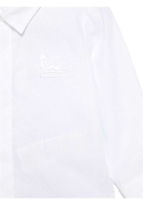 White Jacquard Shirt With Embroidered Logo ETRO KIDS | GV5500-P0446100