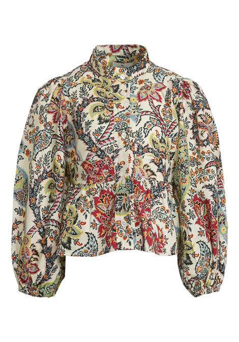 Blusa Bianca Con Motivo Paisley Multicolor ETRO KIDS | GV5A30-P0451101MC