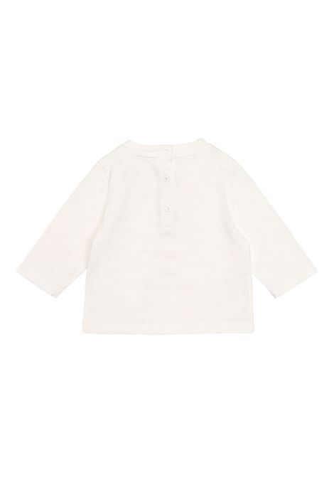 White T-Shirt With Blue Embroidered Logo ETRO KIDS | GV8520-Z2081101