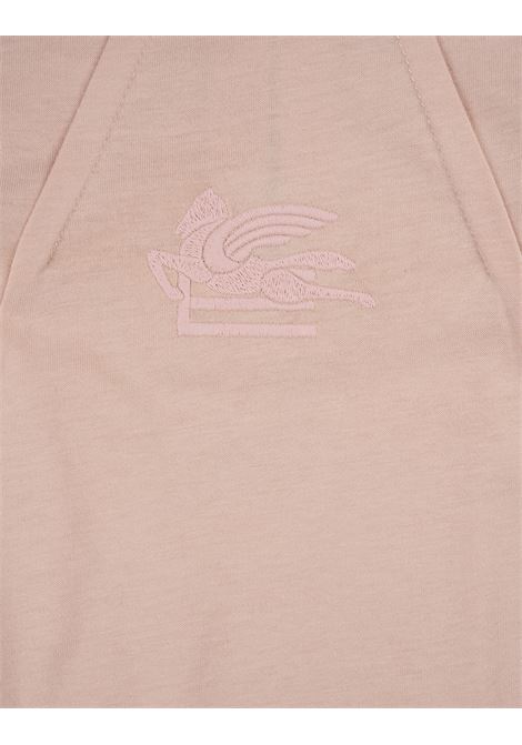 T-Shirt Rosa a Maniche Lunghe Con Logo ETRO KIDS | GV8A60-Z2081541