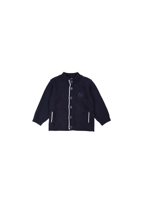 Cardigan Blu con Logo e Bottoni ETRO KIDS | GV9510-Z2498635