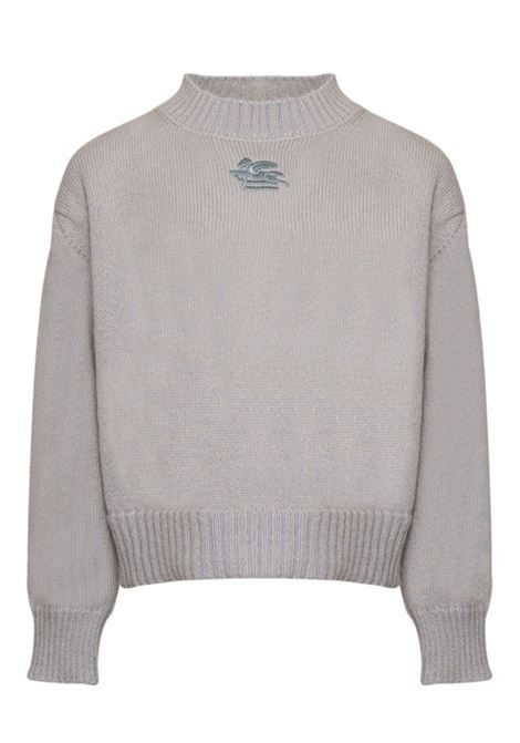 Light Blue Wool Sweater With Logo ETRO KIDS | GV9A00-W0023602