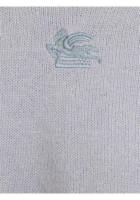 Maglione In Lana Azzurra Con Logo ETRO KIDS | GV9A00-W0023602