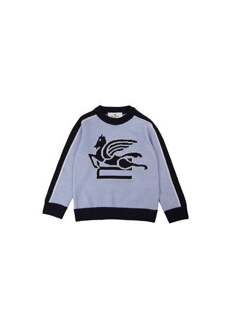 Maglione Blu Con Logo Etro Pegaso ETRO KIDS | GV9P30-Z2498603