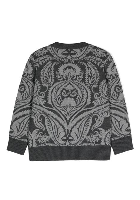 Grey Paisley Sweater ETRO KIDS | GV9P50-W0033811