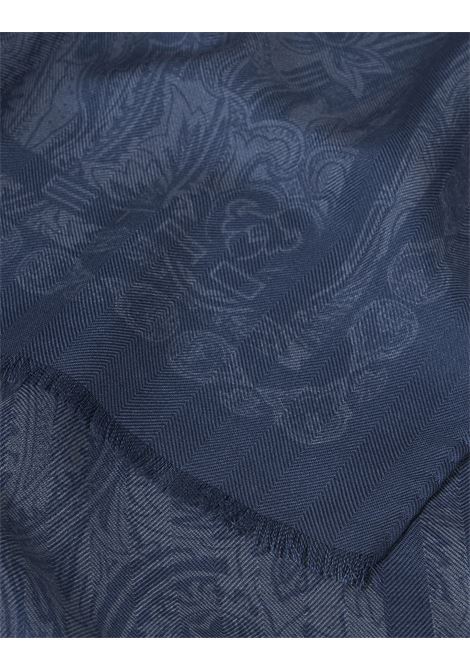Blue Printed Cashmere Blend Scarf ETRO | MATA0007-AK323X0885