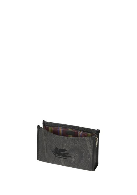 Large Black Paisley Pouch With Pegasus ETRO | MP2C0001-AA012N0000