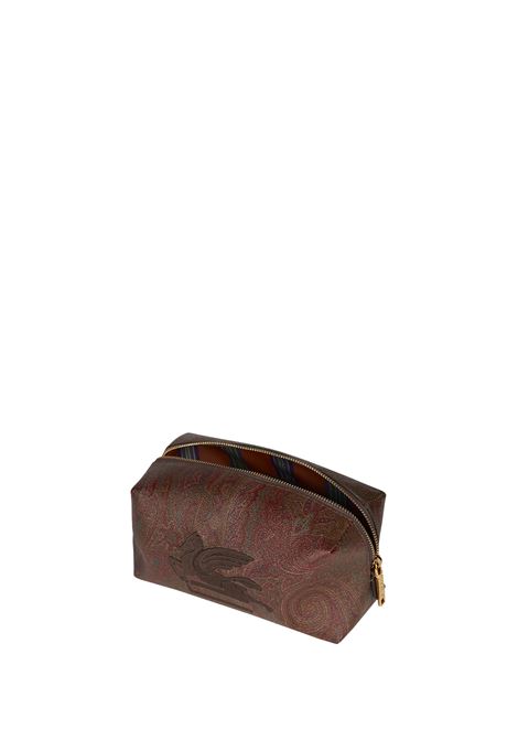 Brown Small Pouch With Paisley Jacquard Motif ETRO | MP2C0005-AA012M0019