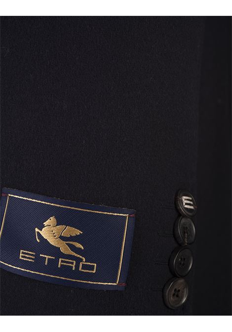 Navy Blue Cashmere Coat ETRO | MRAA0013-99TU2G8B3895