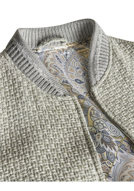 Light Grey Wool Bomber Jacket ETRO | MRBA0016-99TU2G0N0261