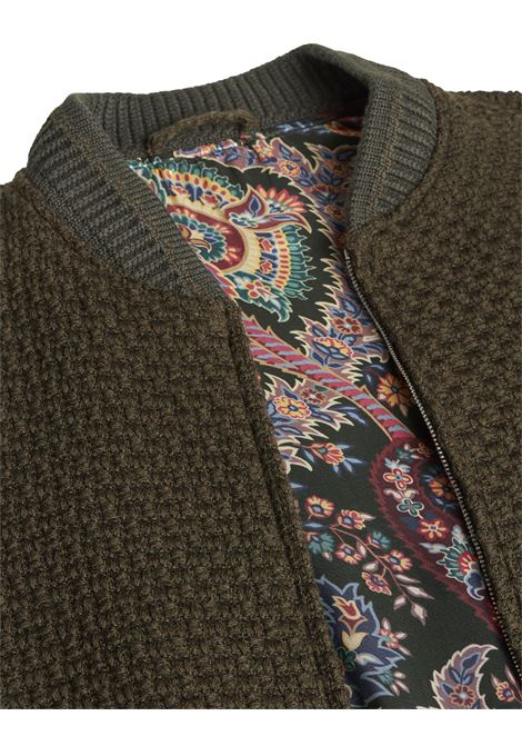 Grey Wool Bomber Jacket ETRO | MRBA0016-99TU2G0N3727