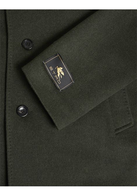 Peacoat In Lana e Cashmere Verde Scuro ETRO | MRBA0048-99TU2G7V0687