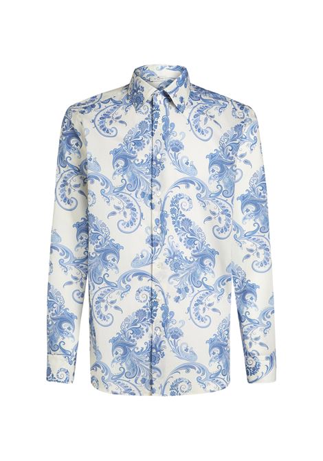 Light Blue Floral Paisley Shirt ETRO | MRIB0001-99SA5A3X0880