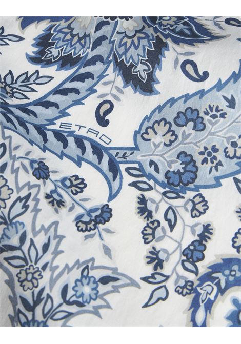 Navy Blue Floral Paisley Shirt ETRO | MRIB0001-99SA5A9X0801