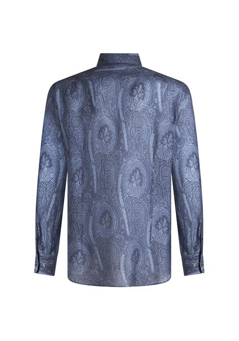 Blue Paisley Print Shirt ETRO | MRIB0015-99SA963X0883