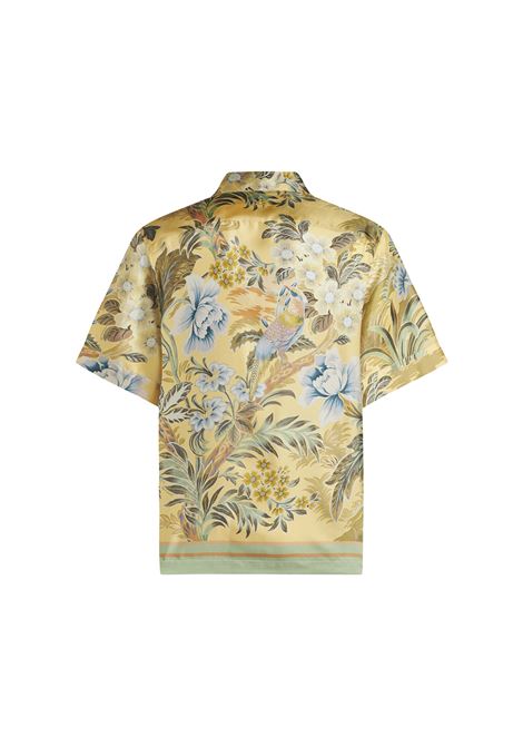 Yellow Printed Silk Bowling Shirt ETRO | MRIC0013-AK332X0840