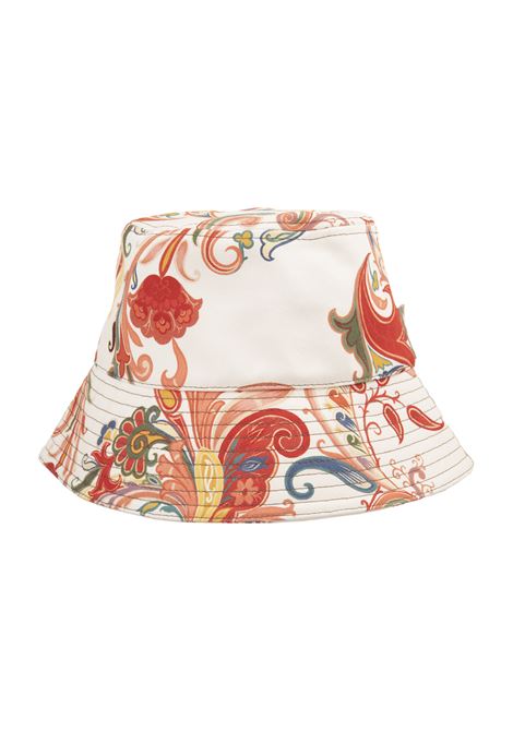 Cappello Bucket Bianco Con Stampa Paisley ETRO | WAQA0008-99SA5D1X0801
