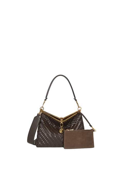 Medium Braided Vela Bag in Brown ETRO | WP1B0002-AE225M0019