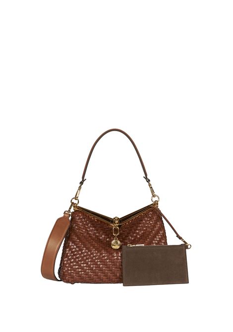 Medium Braided Vela Bag in Light Brown ETRO | WP1B0002-AE225M0124