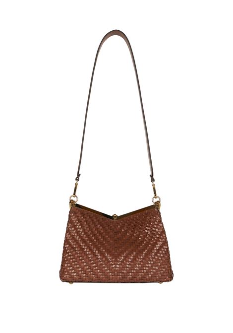 Medium Braided Vela Bag in Light Brown ETRO | WP1B0002-AE225M0124