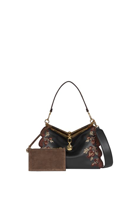 Black Medium Vela Bag With Embroidery ETRO | WP1B0002-AR275N0000