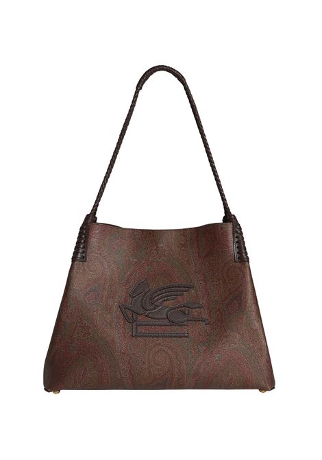 Brown Paisley Medium Libra Shopping Bag ETRO | WP1D0028-AA060M0019