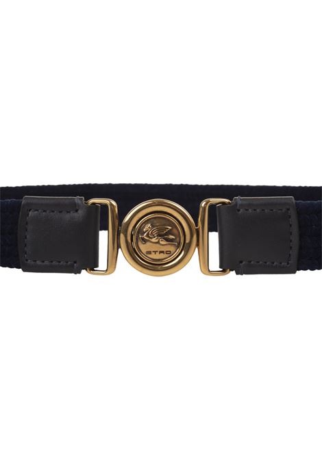 Blue Pegaso Elasticised Belt ETRO | WP3A0008-AT230B0065