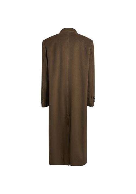 Dark Brown Coat With Laminated Print ETRO | WRAA0061-AK523M0021