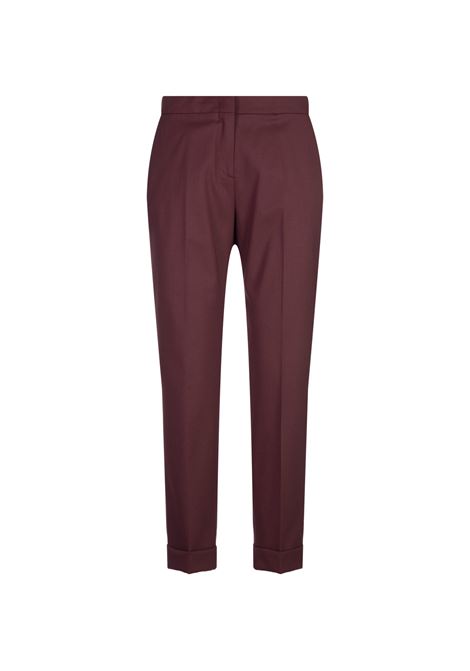 Burgundy Stretch Wool Cropped Trousers  ETRO | WREA0002-99TUBK3F0130