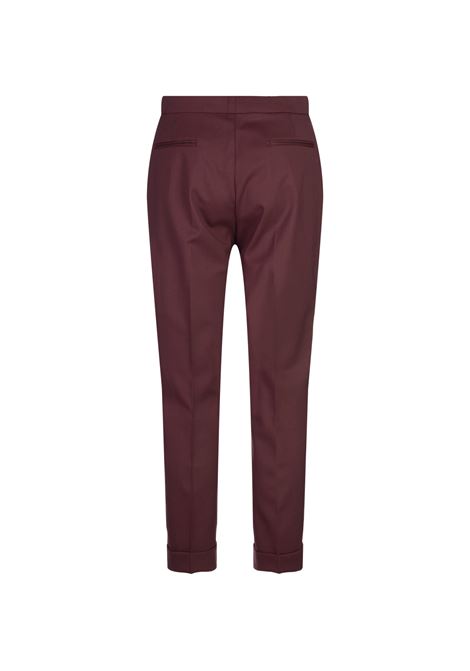 Burgundy Stretch Wool Cropped Trousers  ETRO | WREA0002-99TUBK3F0130