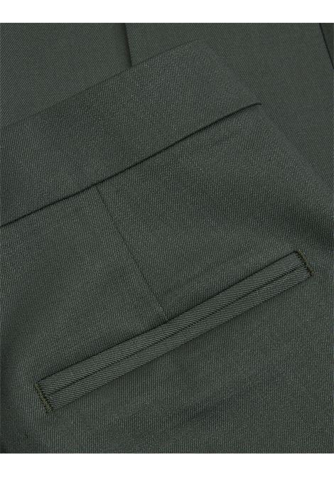 Dark Green Stretch Wool Cropped Trousers ETRO | WREA0002-99TUBK3V0687