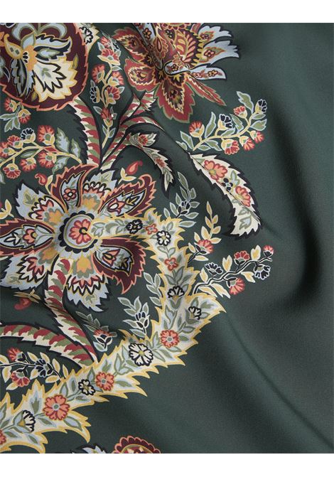 Dark Green Paisley Print Long Skirt ETRO | WRFA0037-AK434X0892