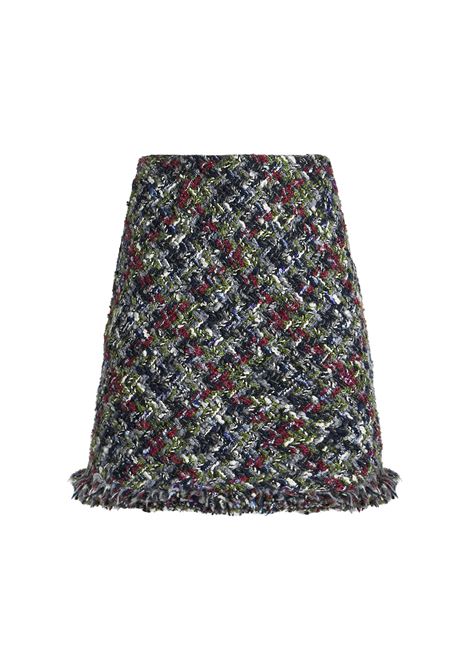 Multicoloured Wool Boucl? Mini Skirt ETRO | WRFA0051-99TT902S9830