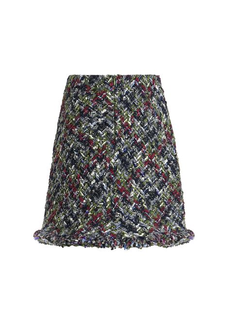 Multicoloured Wool Boucl? Mini Skirt ETRO | WRFA0051-99TT902S9830