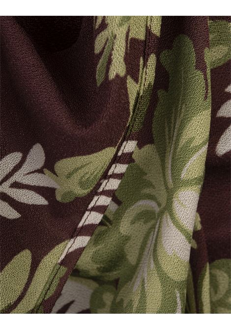 Gonna Midi Bordeaux Con Stampa Foliage Floreale ETRO | WRFA0070-AK550X0829