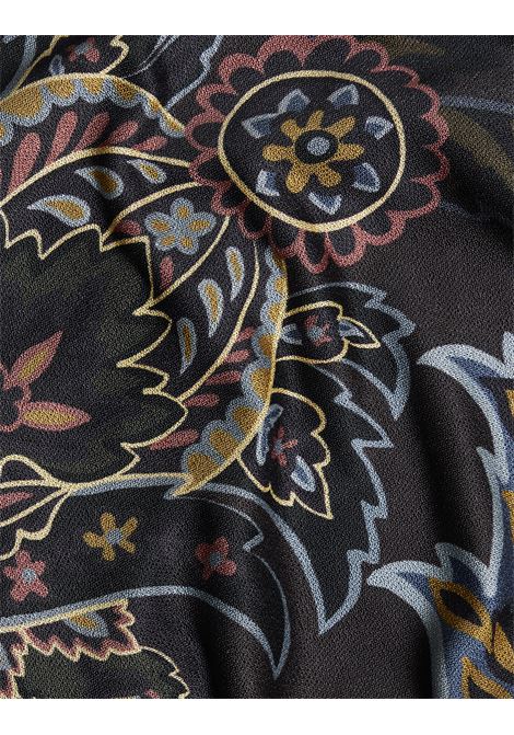 Abito Lungo In Jersey Nero Con Stampa Paisley ETRO | WRHA0161-99IA426X0810