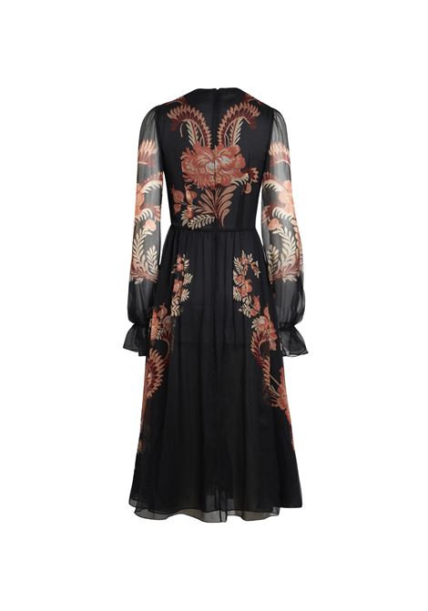 Printed Black Chiffon Dress ETRO | WRHA0229-99SP198X0810