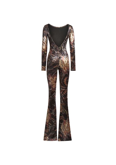 Grey Printed Chenille Jumpsuit ETRO | WRHC0006-99IAS19X0831