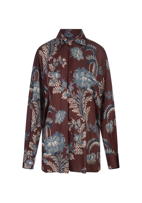 ETRO Camicia Bordeaux Con Stampa - ETRO