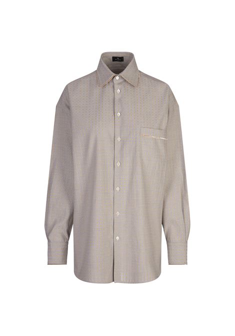 Grey Jacquard Over Shirt ETRO | WRIA0028-99TJ556S9830