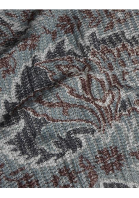 Blue Wool Turtleneck with Paisley Pattern ETRO | WRKE0150-AL245X0883