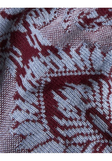 Burgundy Wool Jacquard Sweater ETRO | WRKE0179-AV371S9000