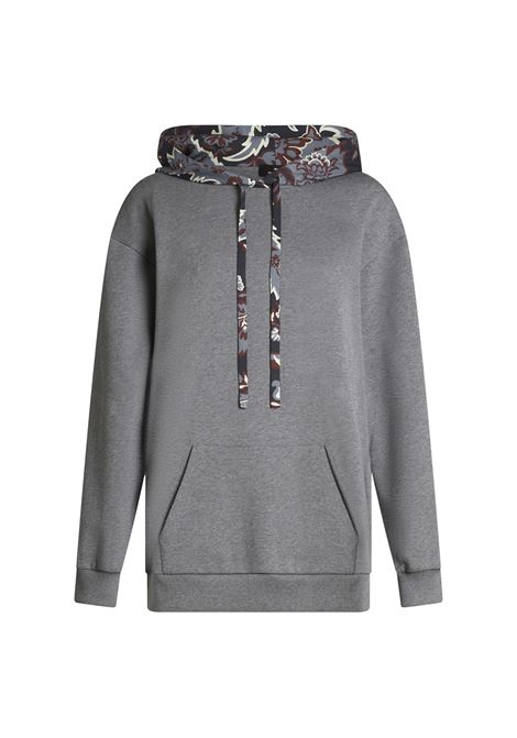 Felpa Con Cappuccio Grigia Con Motivo Paisley ETRO | WRMB0003-AU055S8291