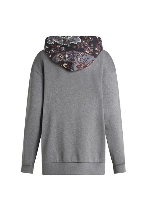 Grey Hoodie With Paisley Motif ETRO | WRMB0003-AU055S8291