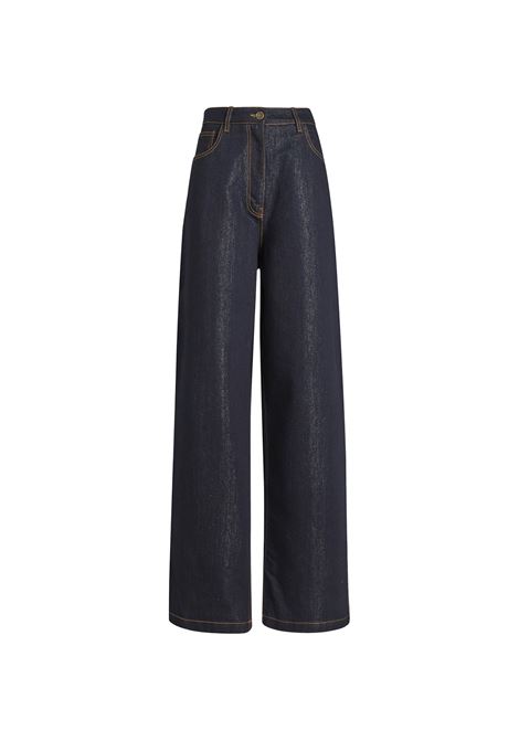 Jeans Baggy In Denim Lurex Blu Navy ETRO | WRNB0014-AD177S9000