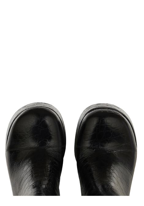 Black Printed Leather Platform Boots ETRO | WS4B0004-AP229N0000
