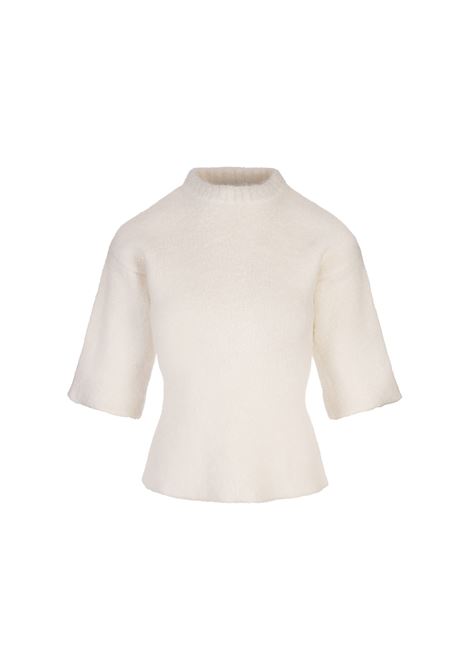 Maglione a Maniche Corte Bianco FABIANA FILIPPI | MAD214F071I90000000142