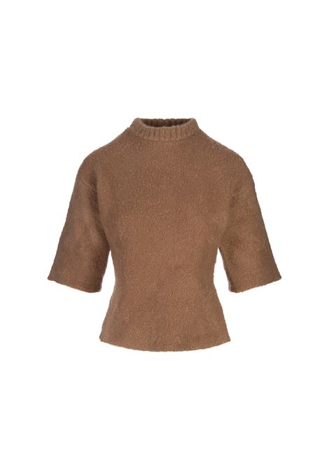 Maglione a Maniche Corte Marrone FABIANA FILIPPI | MAD214F071I90000001256