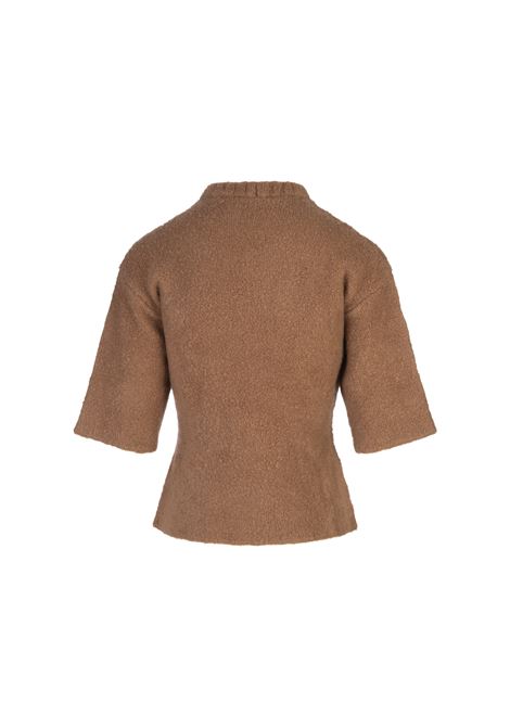 Maglione a Maniche Corte Marrone FABIANA FILIPPI | MAD214F071I90000001256