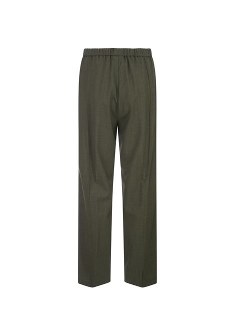 Olive Green Wool Jogging Trousers FABIANA FILIPPI | PAD214F322D62000006157